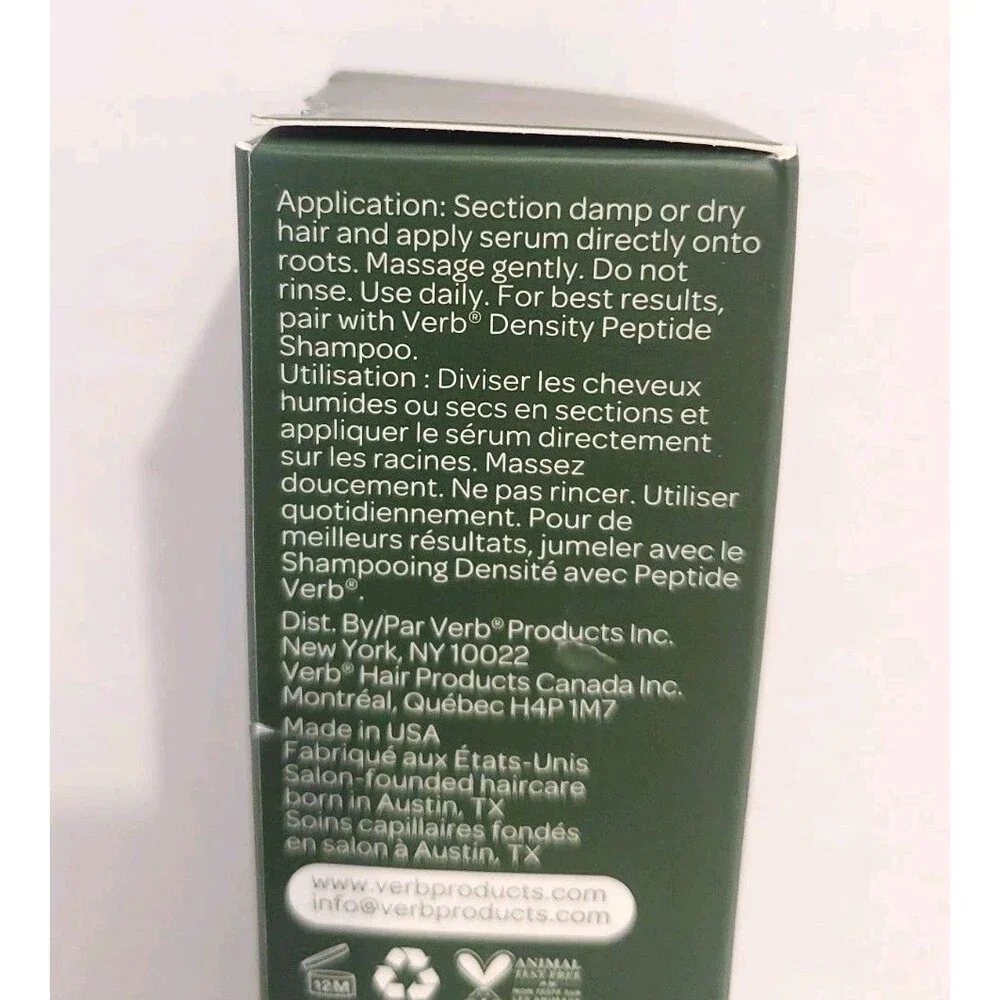 Verb Density Peptide Serum 2 fl. oz. For Thinning Hair